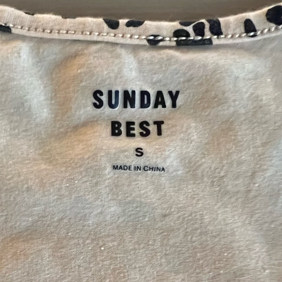 Aritzia | Sunday Best Wrap Crop Top in Leopard Print (Tan/Black) - Size S - Picture 4 of 4